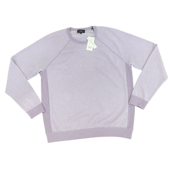 VINCE Sweater Mens XXL Purple Knit Wool Cashmere Preppy Basic Pullover Crewneck - Picture 1 of 12